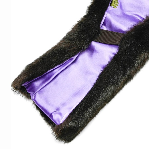 LA MAISON DE LA FAUSSE FOURRURE Faux Fur Pull-Through Scarf Made in France - Picture 6 of 8